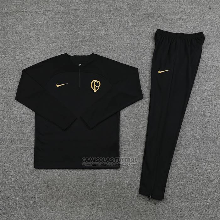 Sueter de Treinamento Corinthians Crianca 2023-2024 Preto